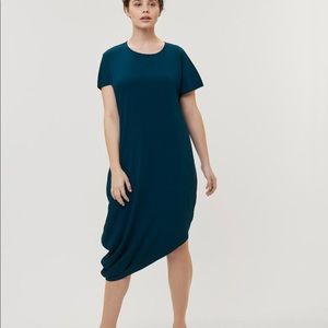 NWT Teal Augusta Crepe Geneva Dress size S 14/16